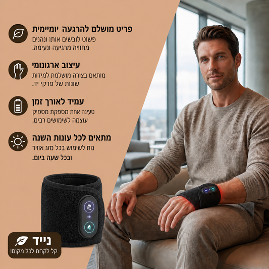 ThermaWrap™- הקלה וחימום לפרק כף היד